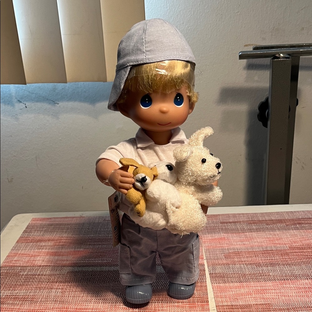 Precious Moments Doll Puppy Dog Tails Boy